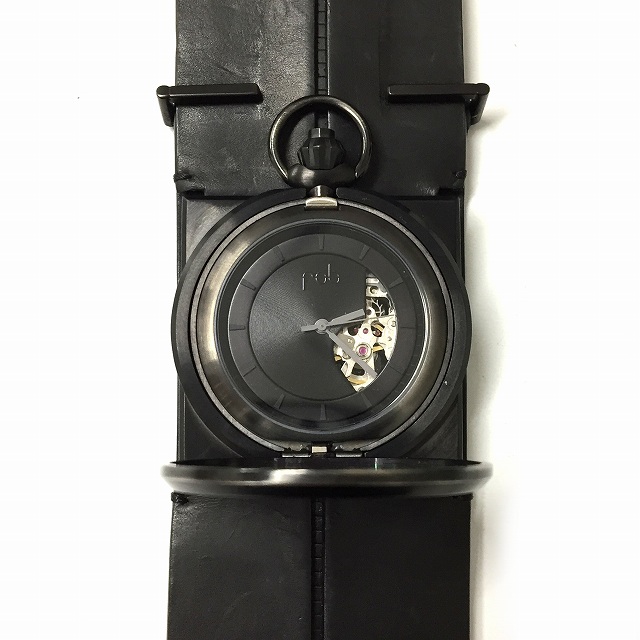 フォブ パリス fob PARIS 腕時計 機械式 レザーカフ R100 Matte Black 