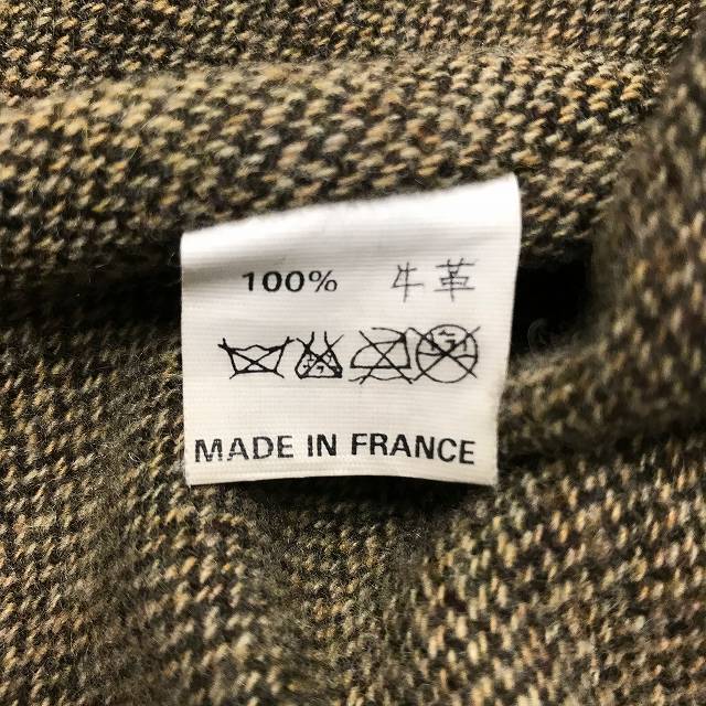 クリストフルメール CHRISTOPHE LEMAIRE レザーブルゾン シングル