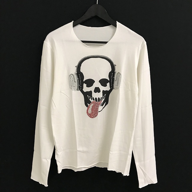 ルシアン ぺラフィネ 長袖Tシャツ スカル サイズXS 中古 ブラック  