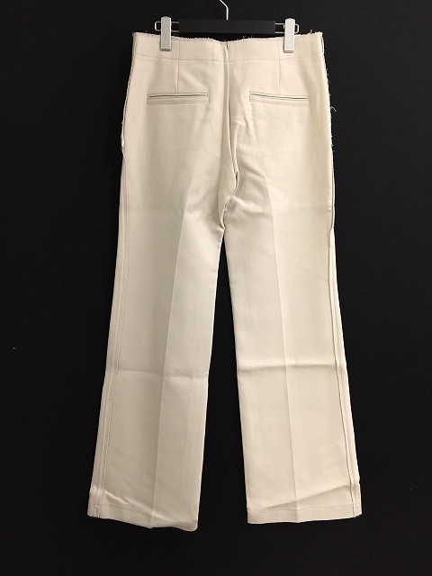 ヘルムートラング HELMUT LANG 16SS ダメージ加工 ワイドレッグパンツ 