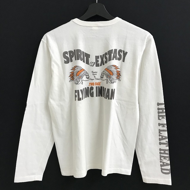 THE FLAT HEAD インディアン ワッフル 長袖 44 黒 美品