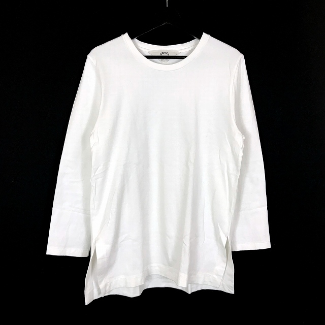 サンシー SUNSEA サイドスリット カットソー Tシャツ 長袖 ホワイト 白 