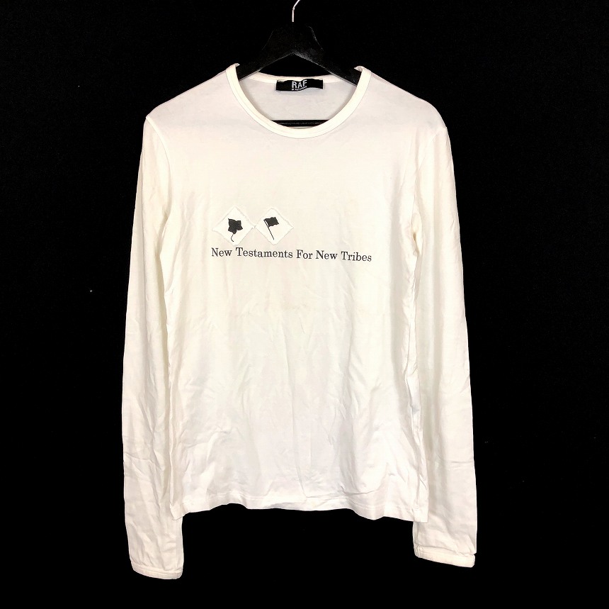 ラフ バイ ラフシモンズ RAF BY RAF SIMONS プリント 長袖Tシャツ 