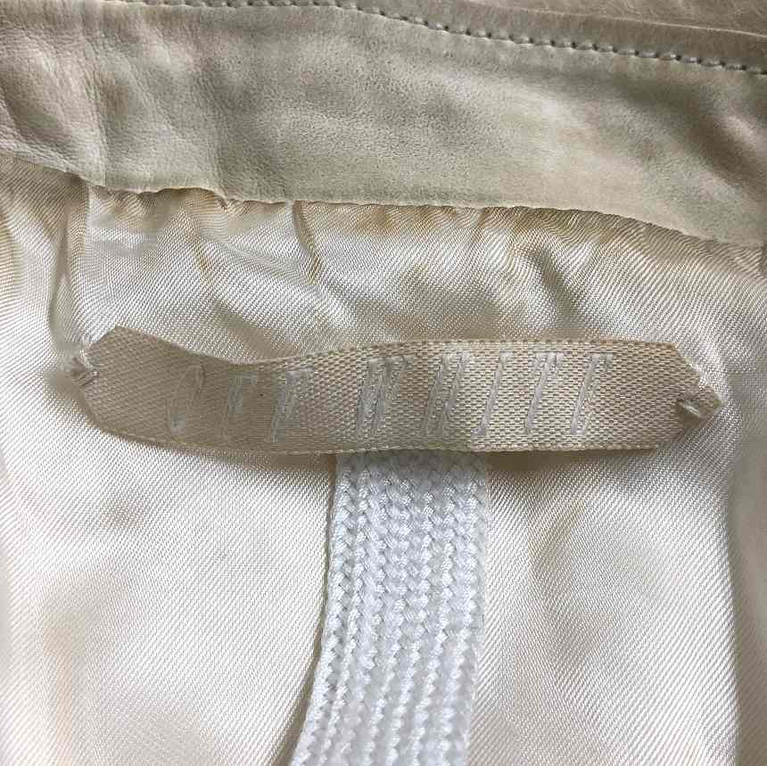 ラムレザー　ジャケット　オフホワイト LAMB LEATHER LOAFER'S JACKET [ラムレザー ローファー