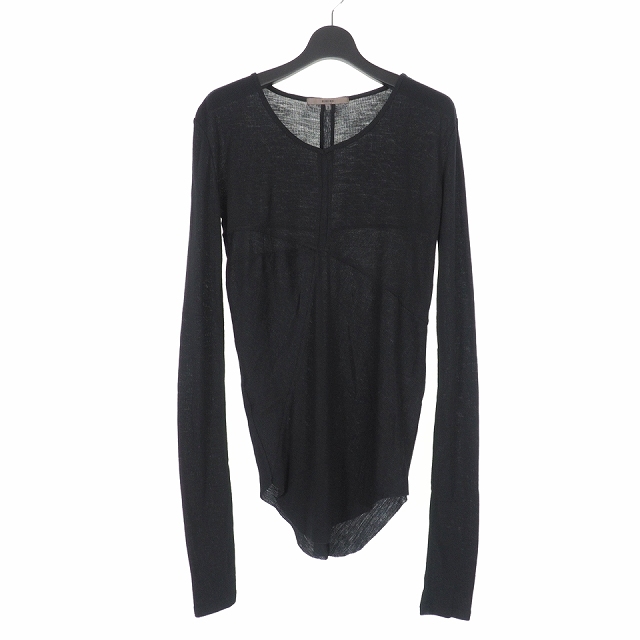 ミソンバーアン Misomber Nuan ロングカットソー リブ Tシャツ 長袖 3 ブラック 黒 メンズ 140 ベクトルパーク