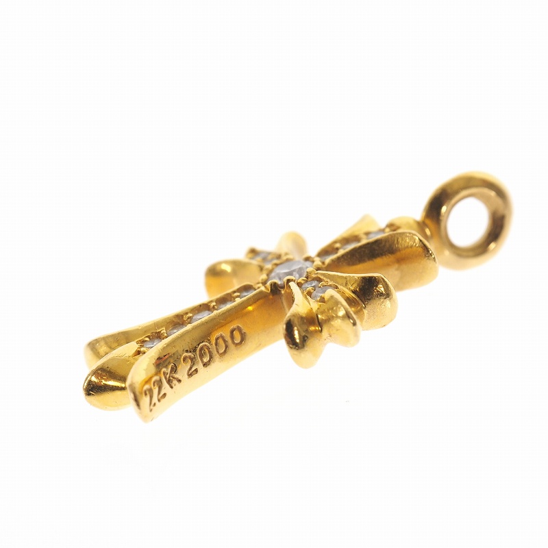 クロムハーツ CHROME HEARTS 3点セット タイニークロス ベビーファット ロールチェーン ネックレス ペンダント パヴェダイヤ 22K メンズ クロムハーツ CHROME HEARTS 3点セット タイニークロス ベビーファット ロールチェーン ネックレス ペンダント パヴェダイヤ 22K メンズ