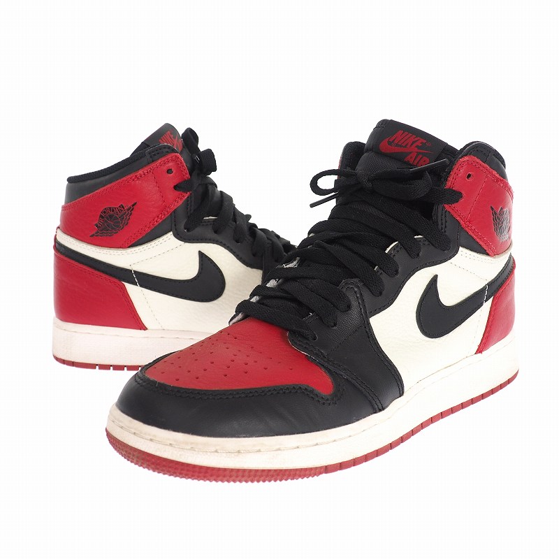 ナイキ Nike Air Jordan 1 Retro High スニーカー Red Black Summit White 610 24 5cm レディース 140 ベクトルパーク