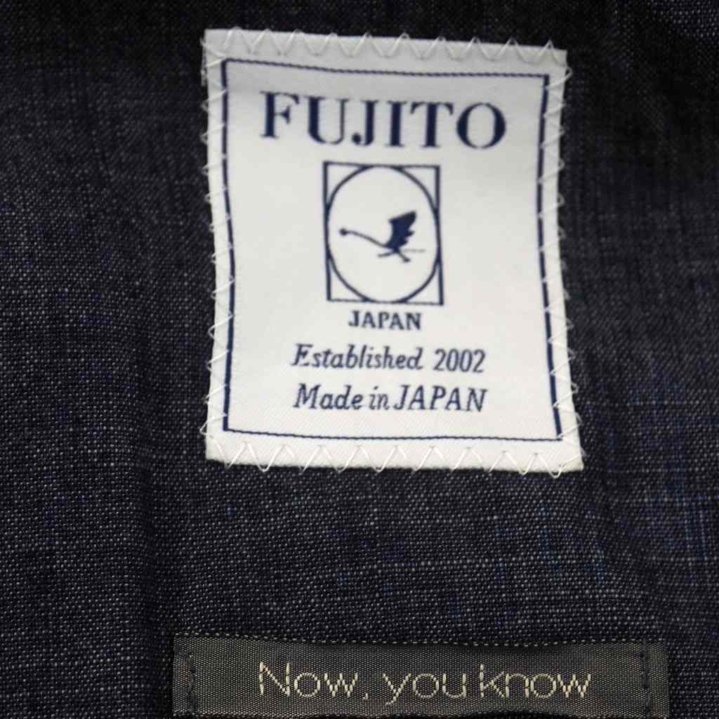 フジト Fujito アシンメトリー ジャケット コート ブルゾン 青 ブルー メンズ 140 ベクトルパーク