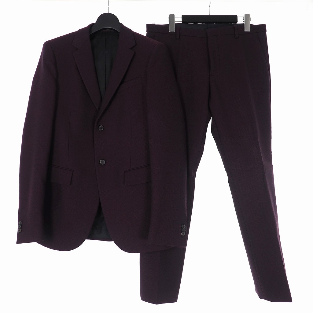 ジルサンダー Jil Sander Tailor Made ウール セットアップ スーツ ジャケット スラックス 48 ボルドー 国内正規 メンズ 140 ベクトルパーク