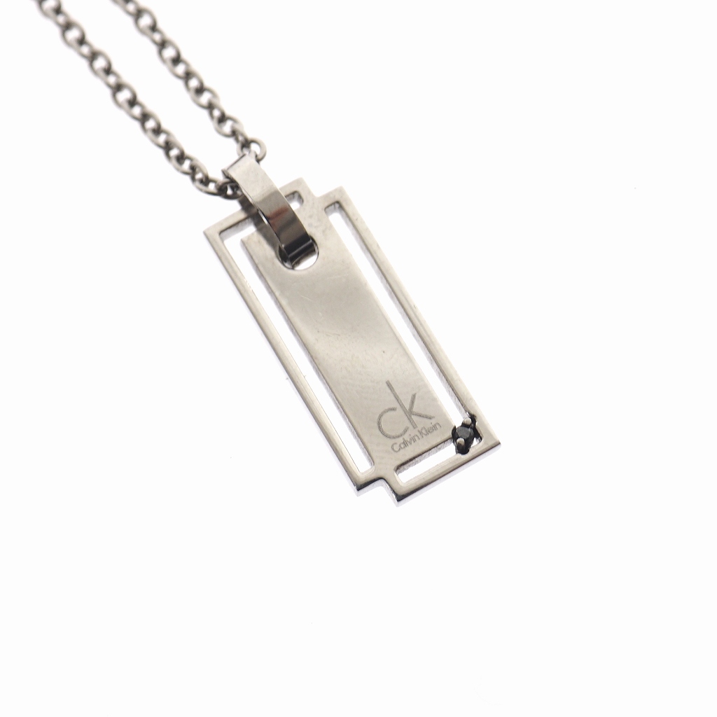カルバンクライン Calvin Klein プレート トップ ネックレス シルバー 銀 メンズ 140 ベクトルパーク