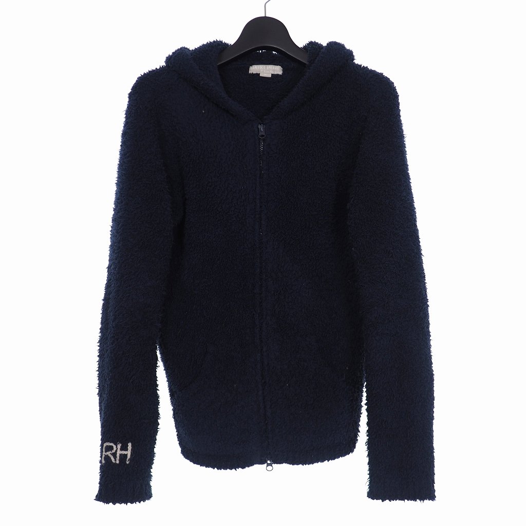 ベアフットドリームス Barefoot Dreams ロンハーマン Ron Herman ジップアップ フリースパーカー S ネイビー 紺 C574 メンズ 140 ベクトルパーク