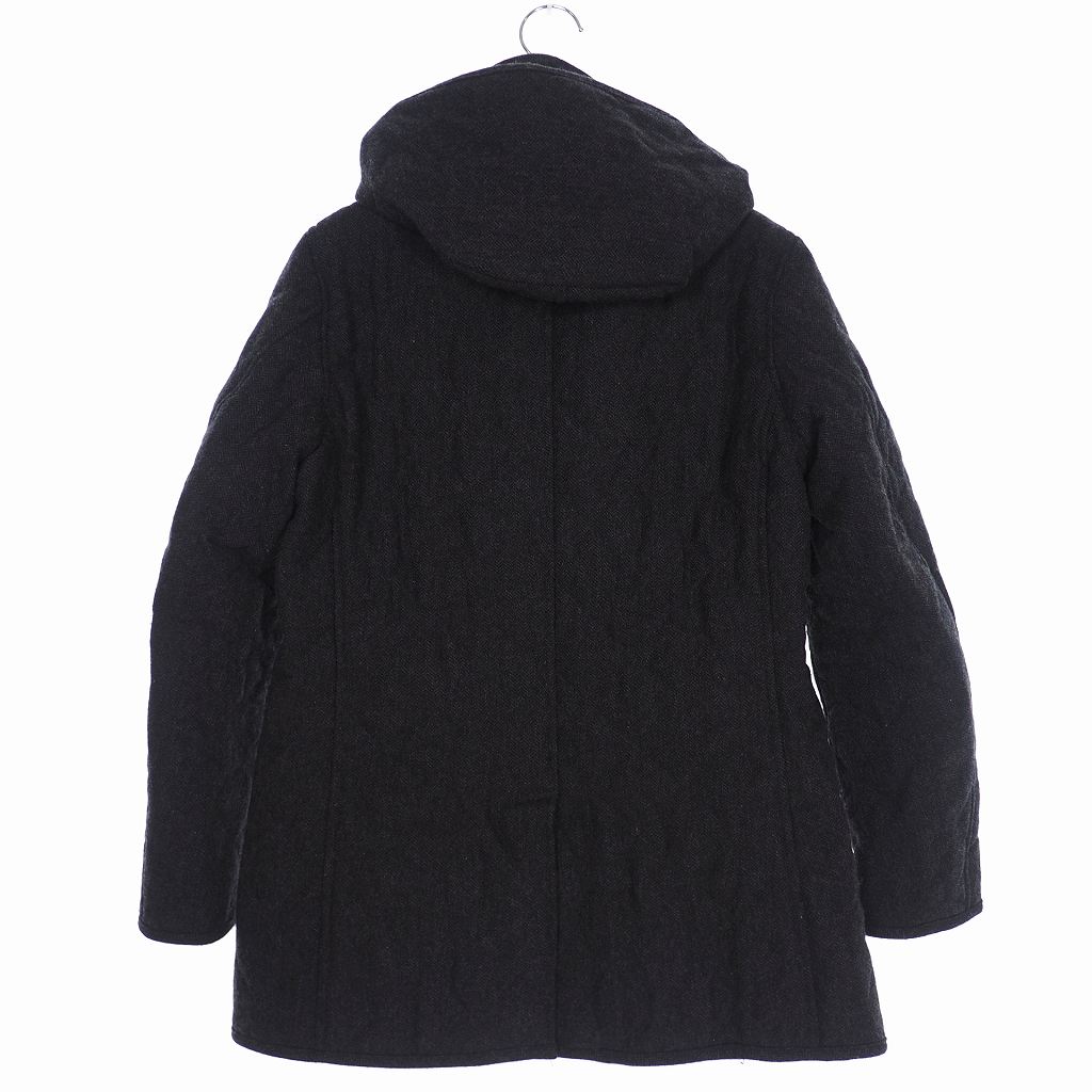 ビームスハート Beams Heart ウールツイード キルティング 中綿 フードジャケット コート 44 グレー メンズ 140 ベクトルパーク