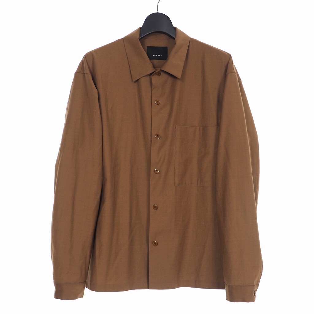 ゼロエイトサーカス 08sircus 19ss ストレッチ トロピカルシャツ 長袖 5 ブラウン 茶 S19sm Sh04 メンズ 140 ベクトルパーク