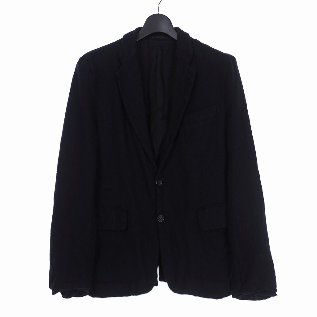 コムデギャルソンオム Comme Des Garcons Homme 2b ウール縮絨 テーラードジャケット 長袖 Ss ブラック 黒 Ht J025 Ad07 メンズ 140 ベクトルパーク