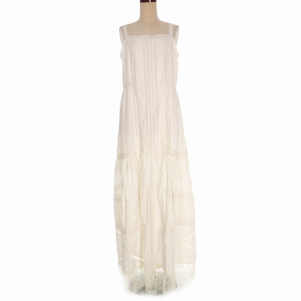 未使用品 ディーゼル Diesel Dresses ロング レース ワンピース ドレス S オフホワイト 白 00szj5 国内正規 レディース 140 ベクトルパーク