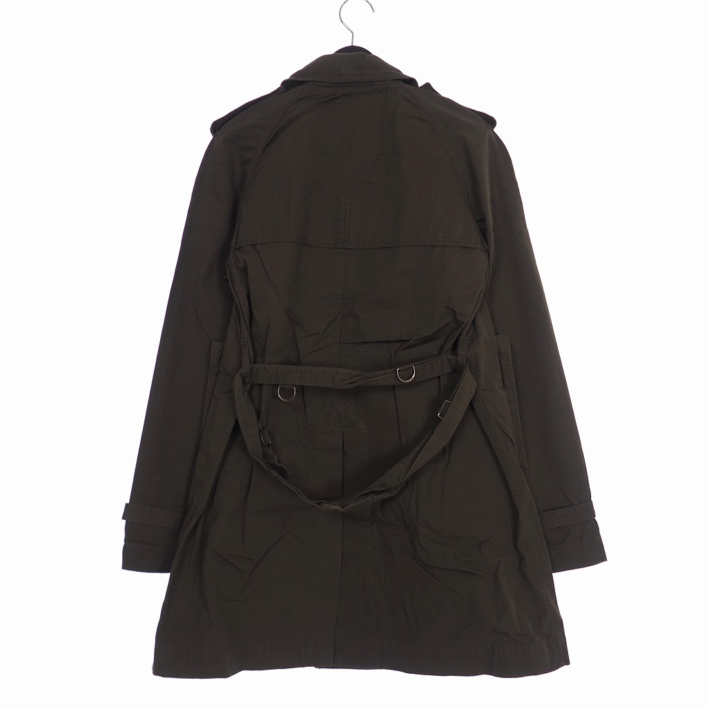未使用品 カトー Kato ミリタリー トレンチ コート ベルト付き S カーキ Jb メンズ 140 ベクトルパーク