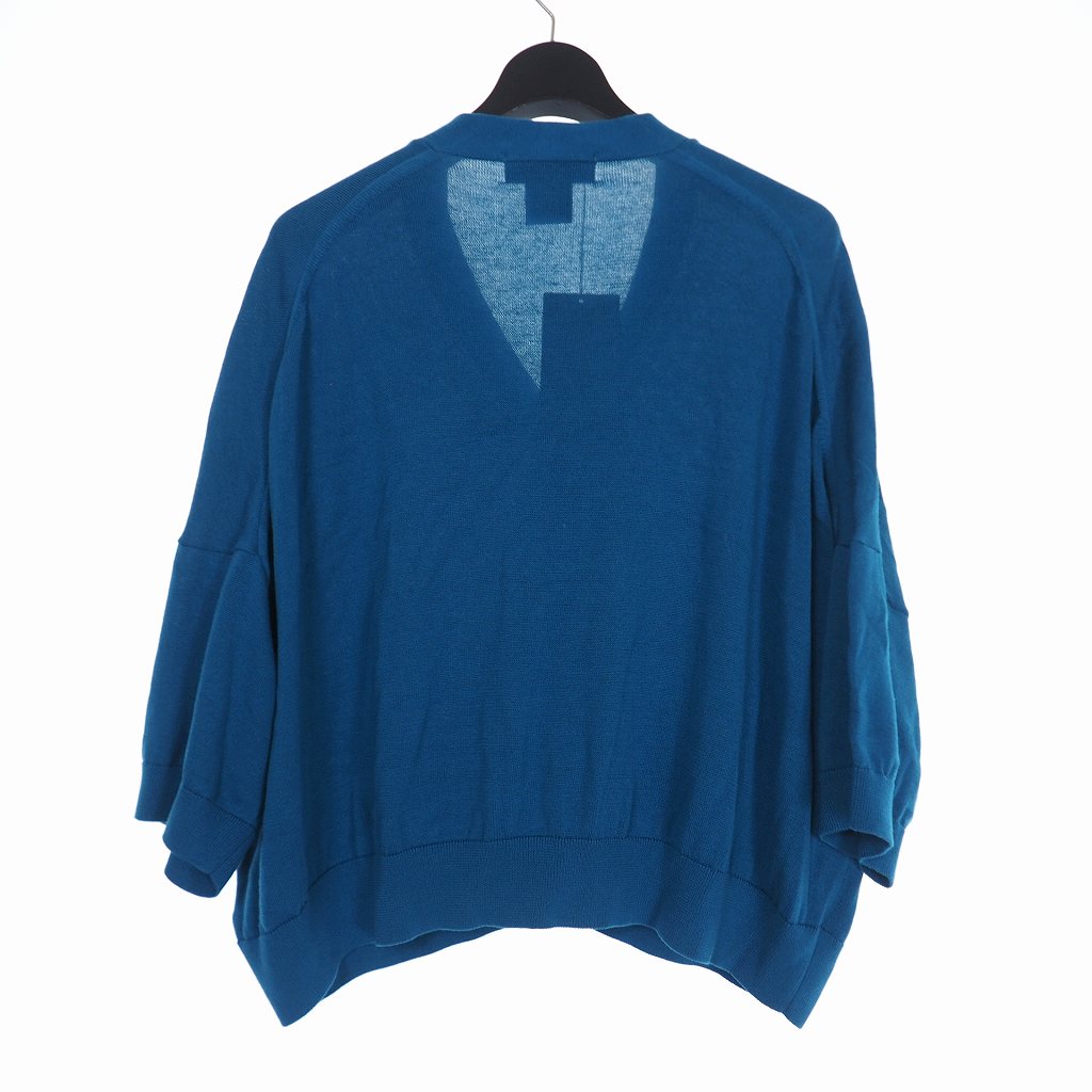 未使用品 ファセッタズム Facetasm aw オーバーサイズ 七分袖 ニット カーディガン 1 ブルー 青 Mork Kn U01 メンズ レディース 140 ベクトルパーク