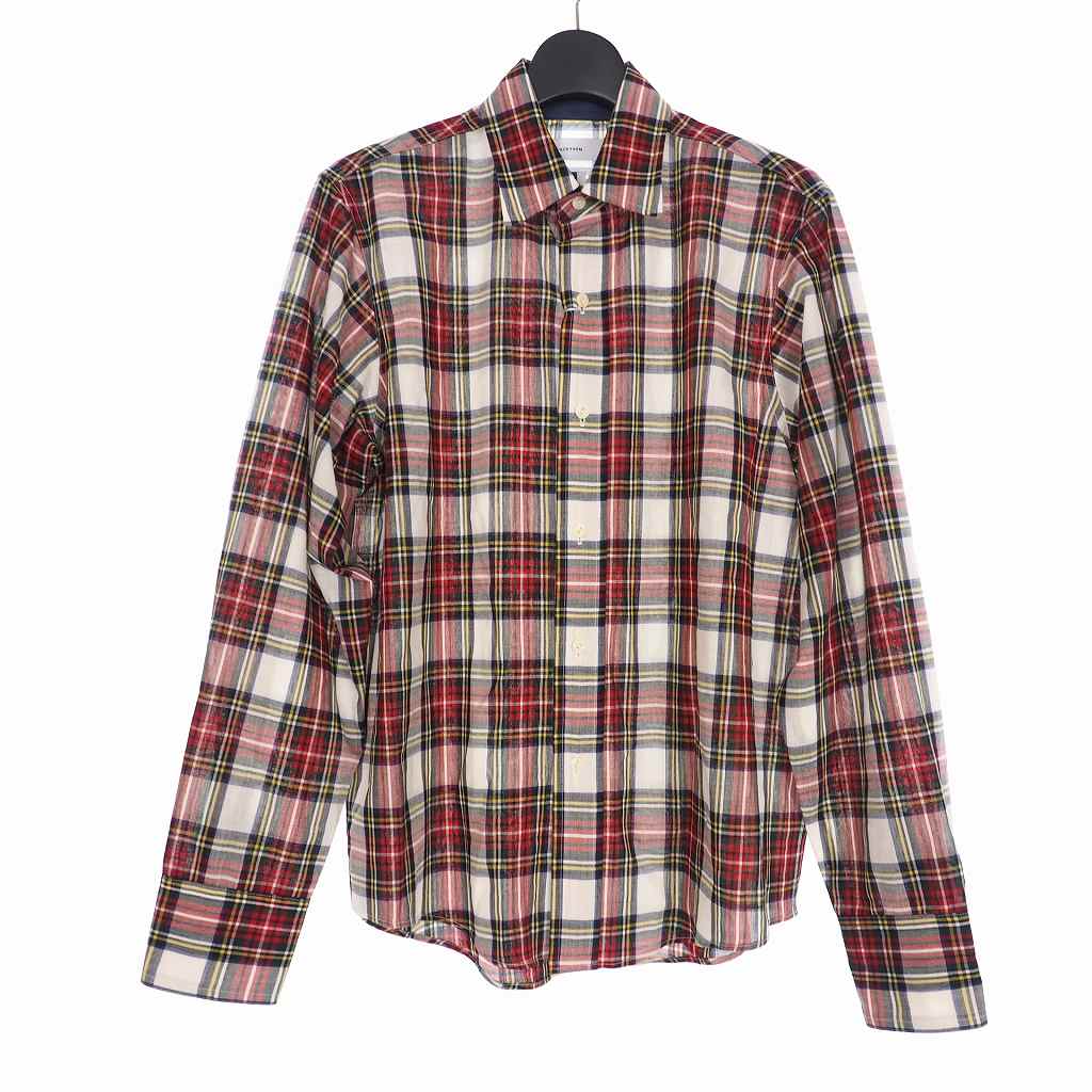未使用品 ファセッタズム Facetasm 19ss 長袖 チェック シャツ 4 レッド 赤 Fnt Sh M01 メンズ 140 ベクトルパーク