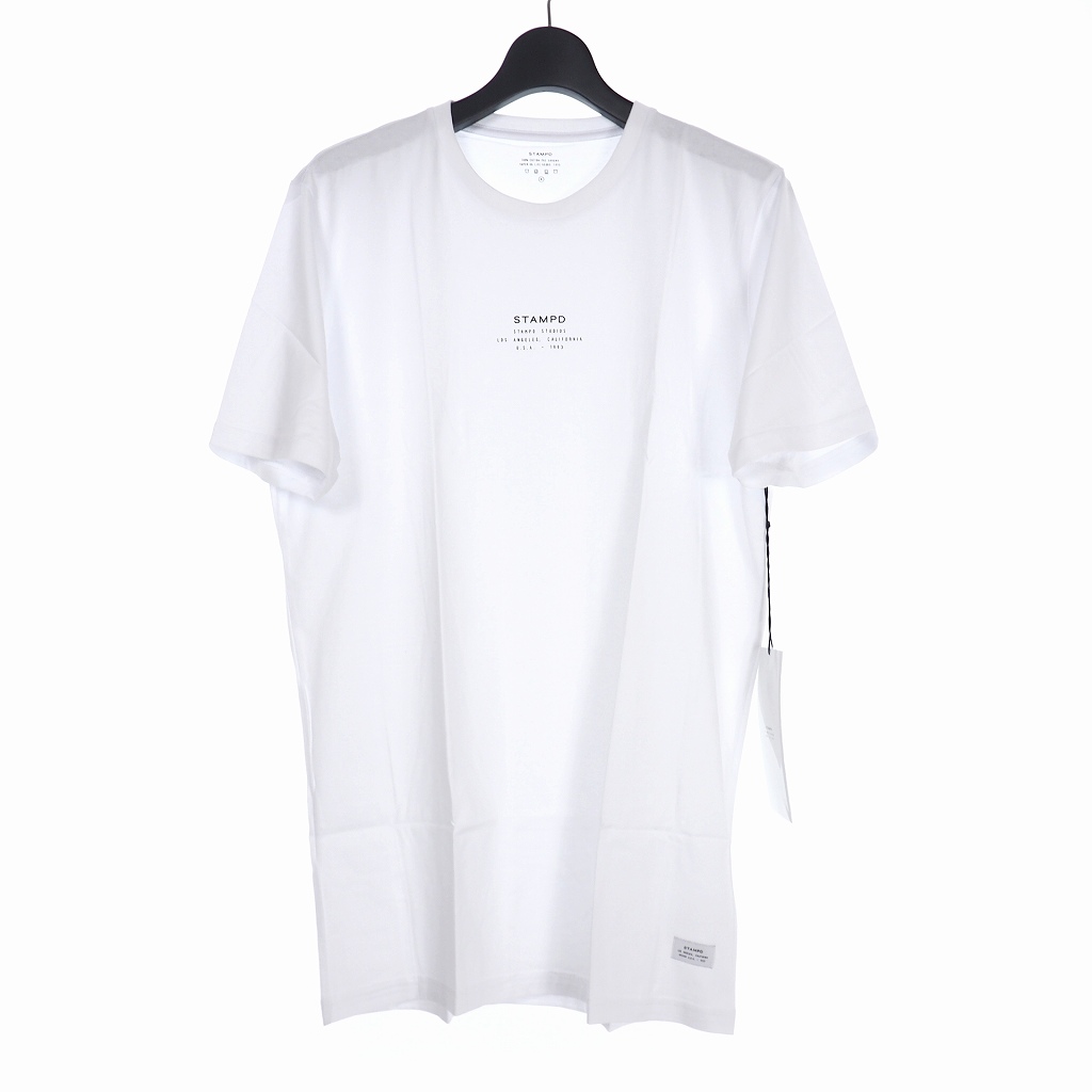 スタンプド Stampd Stacked Stampd Tee クルーネック プリント Tシャツ 半袖 M ホワイト 白 Sla M1658te 140 ベクトルパーク