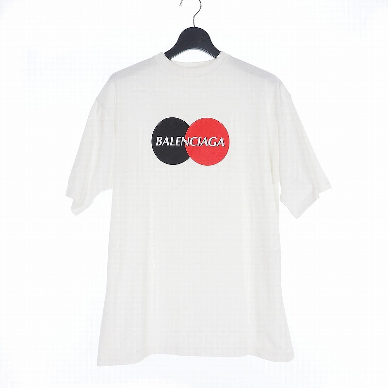 バレンシアガ BALENCIAGA 20SS ユニフォーム ロゴ プリント Tシャツ XXS 白 ホワイト HT87 620969 TIV79 9000 国内正規 メンズ