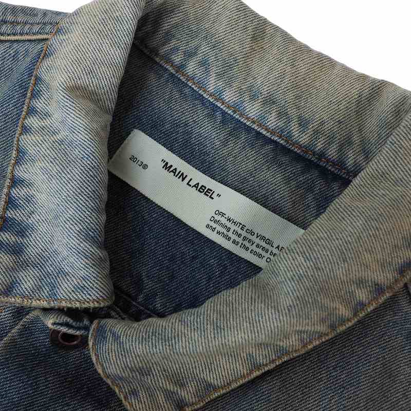 off white airport tape denim jacket