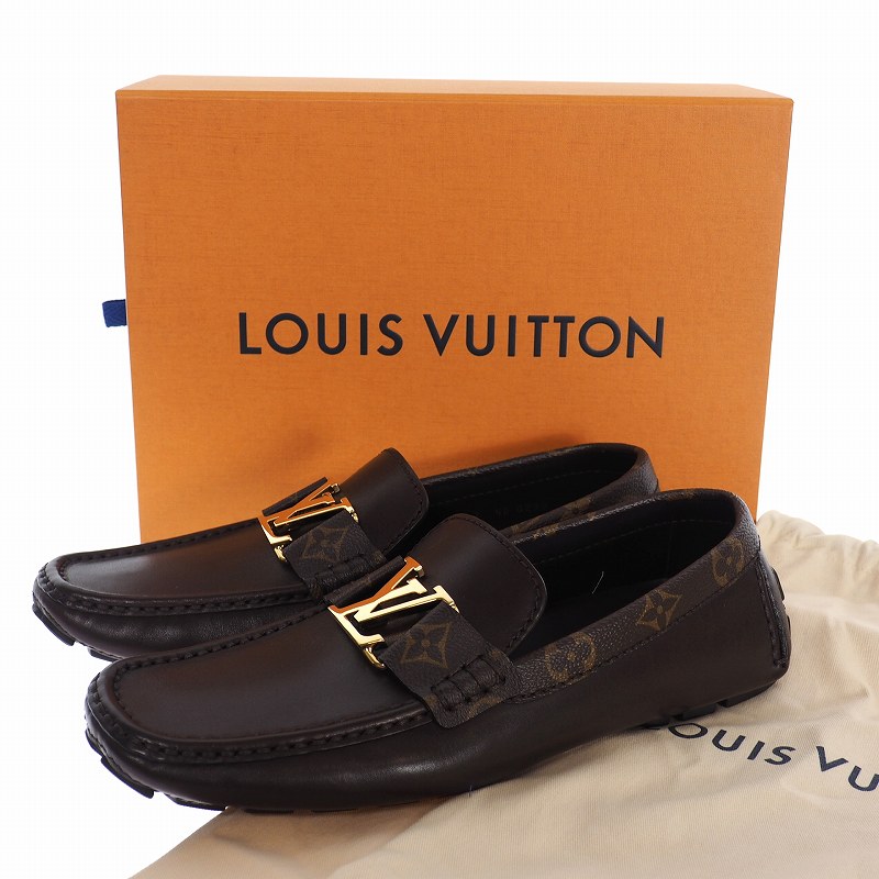 未使用品 ルイヴィトン LOUIS VUITTON モンテカルロ ライン ローファー レザー ドライビングシューズ 茶 ブラウン モノグラム キャンバス M 7 ND 0290 メンズ 未使用品 ルイヴィトン LOUIS VUITTON モンテカルロ ライン ローファー レザー ドライビングシューズ 茶 ブラウン モノグラム キャンバス M 7 ND 0290 メンズ
