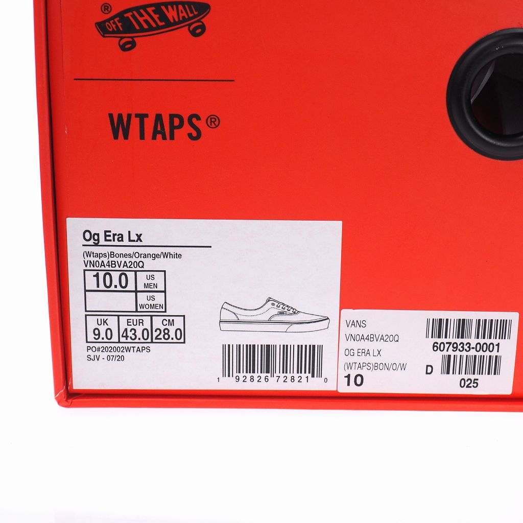 未使用品 バンズ VANS × ダブルタップス WTAPS 20AW クロスボーン エラ 未使用品 バンズ VANS × ダブルタップス WTAPS 20AW クロスボーン エラ