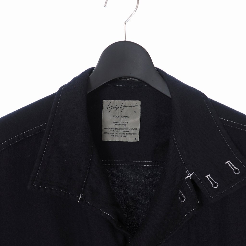 ヨウジヤマモトプールオム YOHJI YAMAMOTO POUR HOMME 17AW ウール ロングシャツ コート ベルト付き 4 ネイビー 紺 HK-C03-501 メンズ 140-202204040592 | ベクトルパーク ヨウジヤマモトプールオム YOHJI YAMAMOTO POUR HOMME 17AW ウール ロングシャツ コート ベルト付き 4 ネイビー 紺 HK-C03-501 メンズ 140-202204040592 | ベクトルパーク