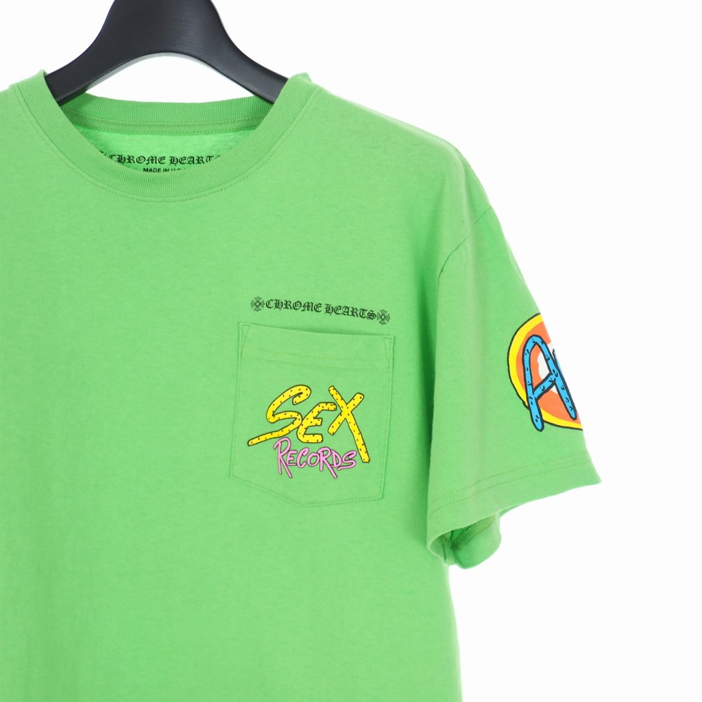 クロムハーツ CHROME HEARTS × マッティボーイ Matty Boy Sex Records Tee プリント Tシャツ カットソー 半袖 M グリーン 緑 メンズ 140-202205280145 | ベクトルパーク クロムハーツ CHROME HEARTS × マッティボーイ Matty Boy Sex Records Tee プリント Tシャツ カットソー 半袖 M グリーン 緑 メンズ 140-202205280145 | ベクトルパーク