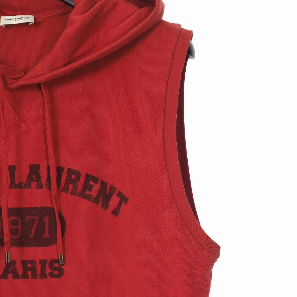 サンローラン パリ SAINT LAURENT PARIS 22SS ノースリーブフーディ  