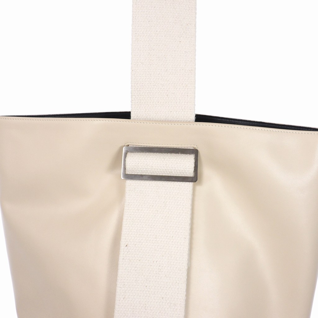 ジルサンダー レザー ボストンバッグ ベージュ ジルサンダー JIL SANDER バケット レザー ショルダーバッグ