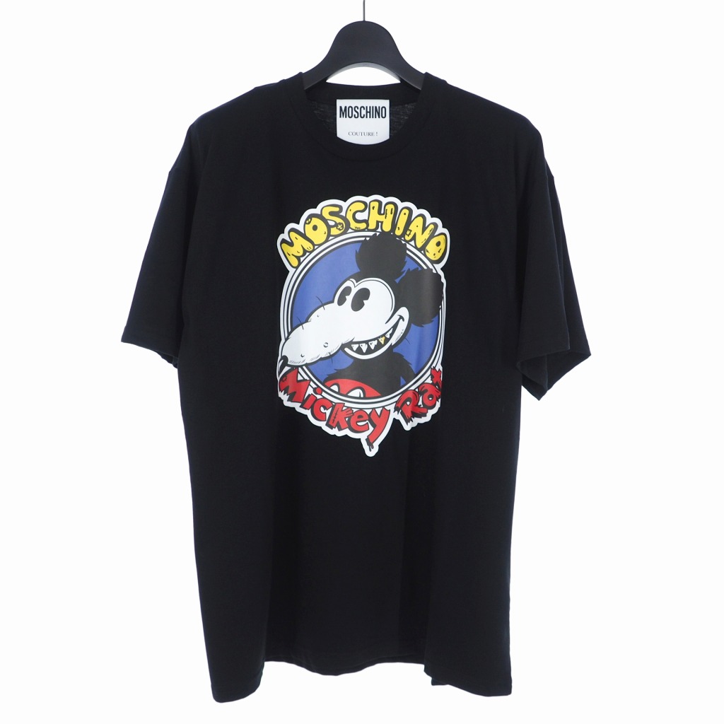 未使用品 モスキーノ MOSCHINO 20SS ネズミプリント Tシャツ