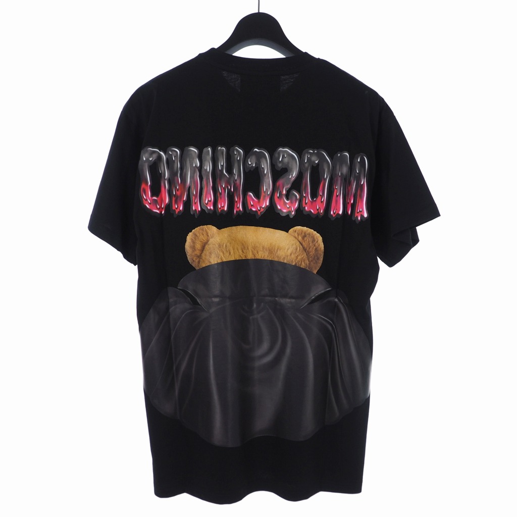 未使用品 モスキーノ MOSCHINO 20SS バッド テディベア プリント T 