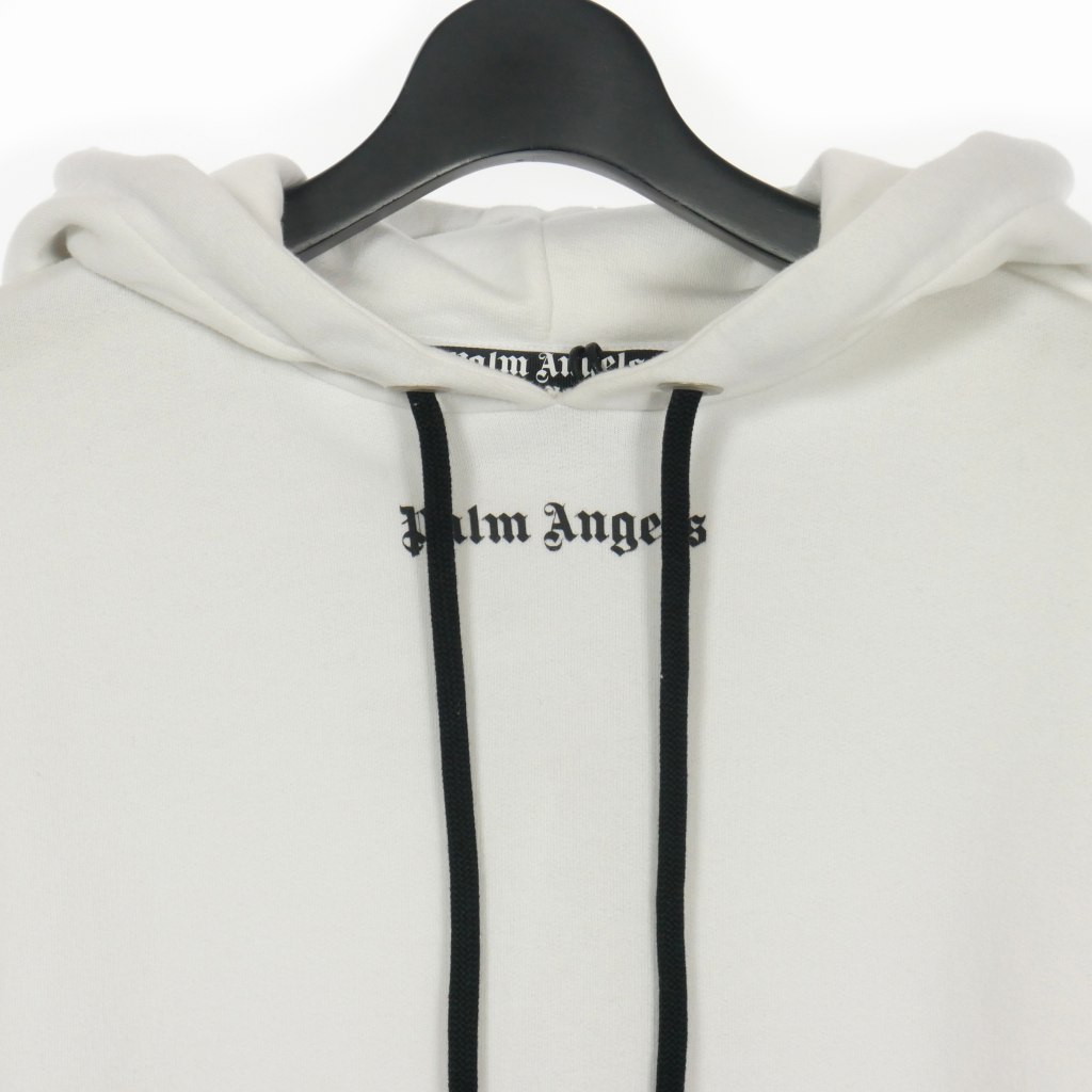 パームエンジェルス PALM ANGELS パーカー フーディ ロゴ プリント プルオーバー オーバーサイズ S 白 ホワイト  PMBB036C99FLE0011001 メンズ 140-902308010008 | ベクトルパーク