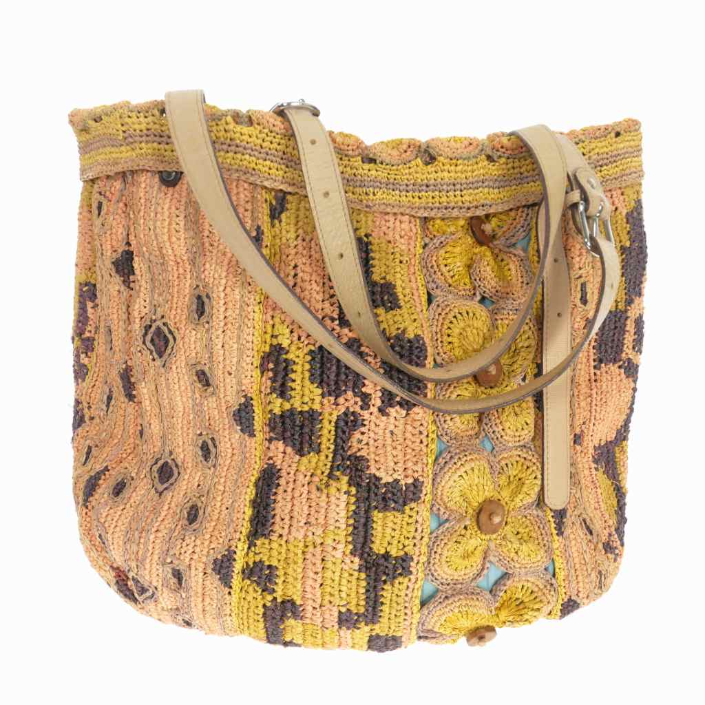 ☆Jamin Puech ジャマンピュエッシュ ラフィア もたらす トートバッグ 