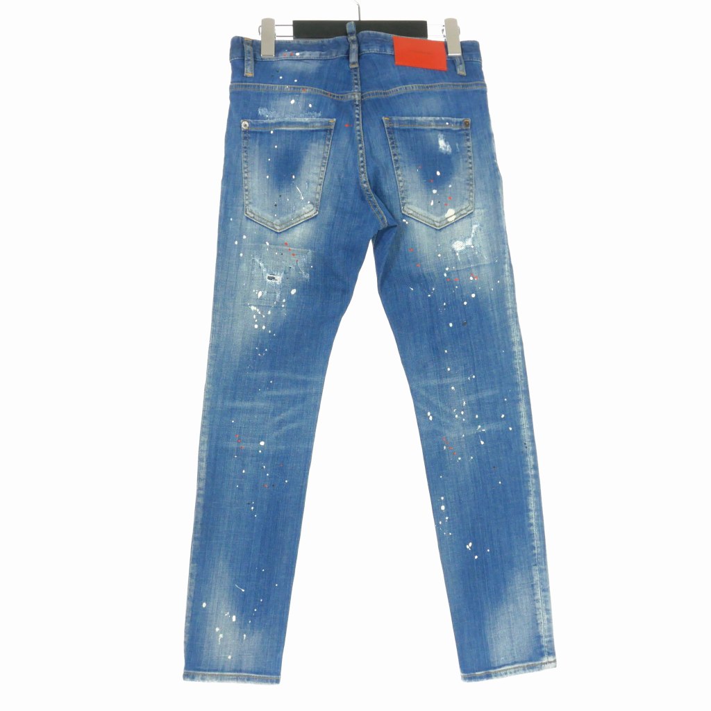 ディースクエアード DSQUARED2 22SS ペイントデニムパンツ ジーンズ 42