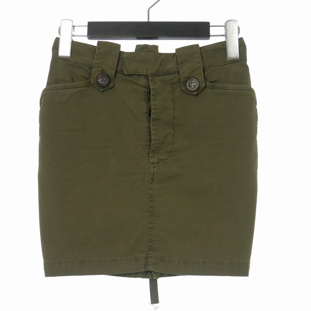 ディースクエアード DSQUARED2 22SS バックジップ タイトスカート ミニ  