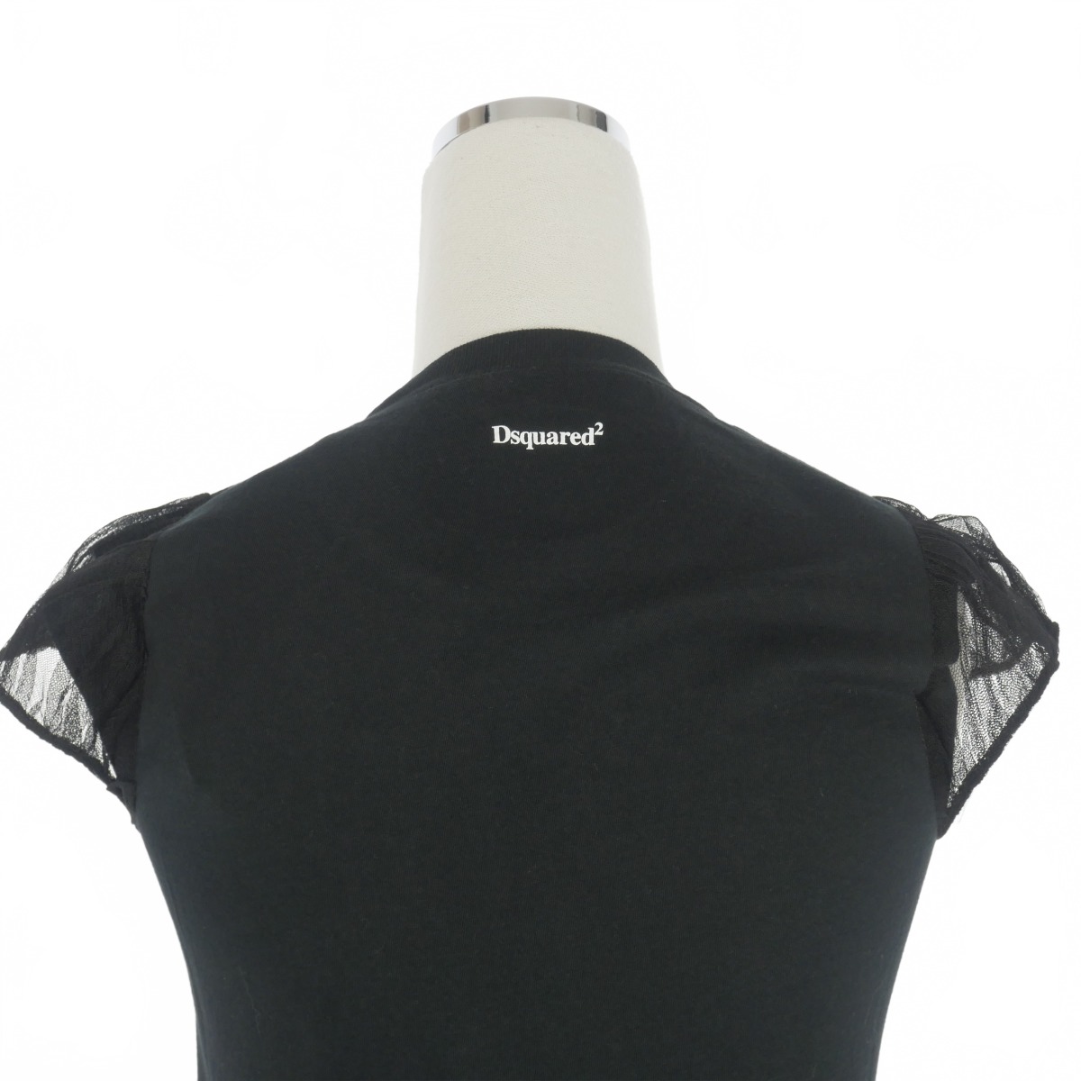 未使用品 ディースクエアード DSQUARED2 22SS シースルー パフスリーブ 