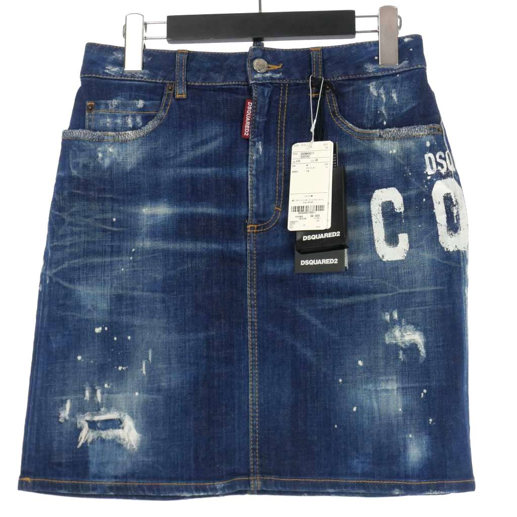 未使用品 ディースクエアード DSQUARED2 22SS ICON SPRAY デニム 