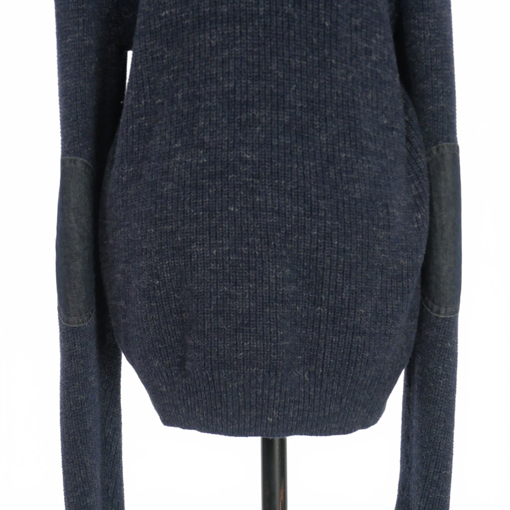 【新品】DIESEL　ネイビー/ブラック ジップアップニット DIESEL ネイビー ジップアップニットセーター