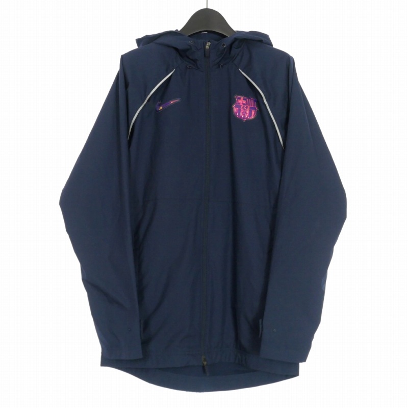 ナイキ NIKE FCバルセロナ 21/22 AWF ジャケット パーカー S ネイビー  