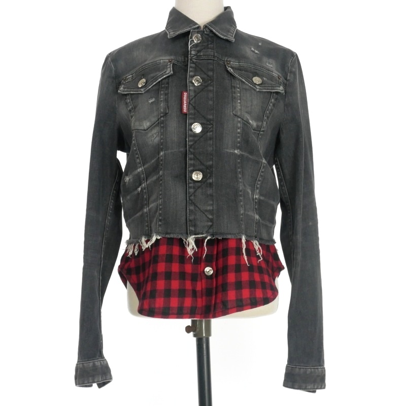 ディースクエアード DSQUARED2 22AW ドッキングデニムジャケット 