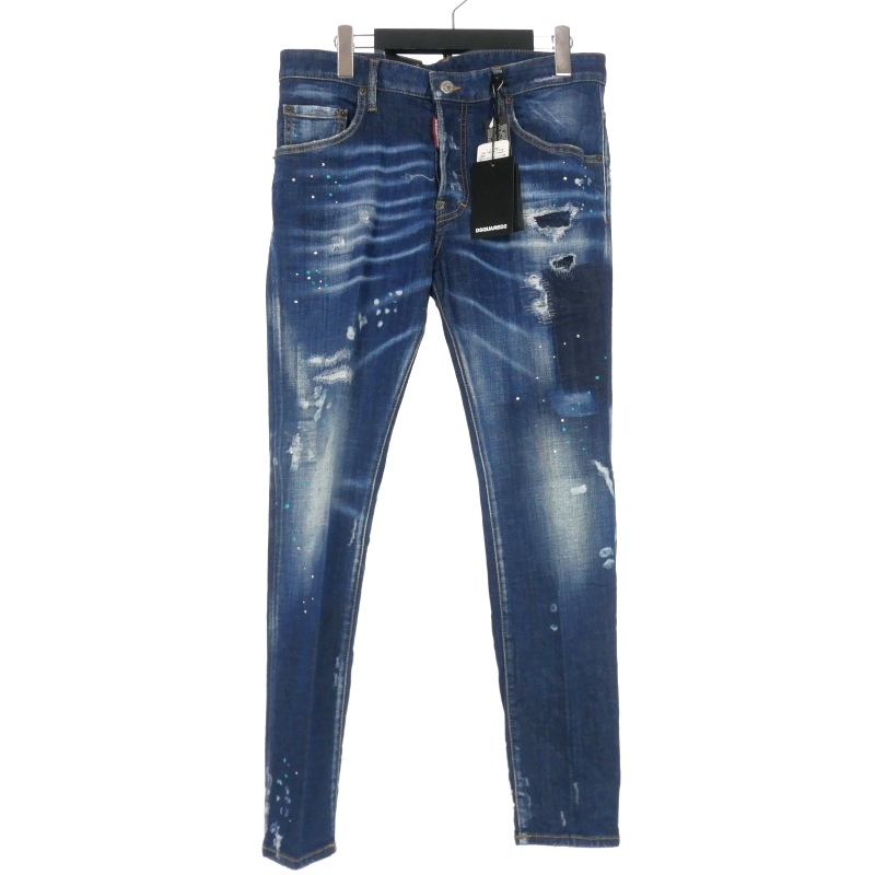 未使用品 ディースクエアード DSQUARED2 22AW Dark Tiffany Spots Wash 