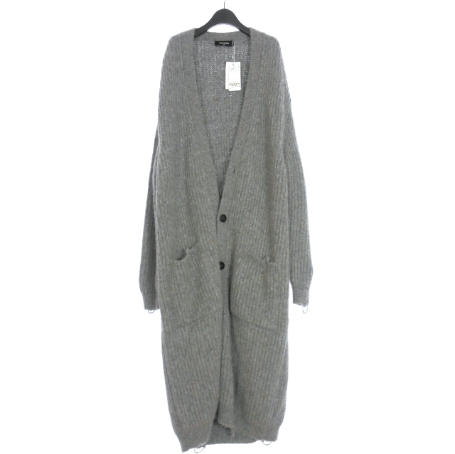 ディースクエアード　ロングカーディガン　グレー ディースクエアードロングカーディガングレー