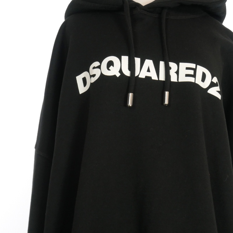 未使用品 ディースクエアード DSQUARED2 22AW ロゴプリント パーカー 