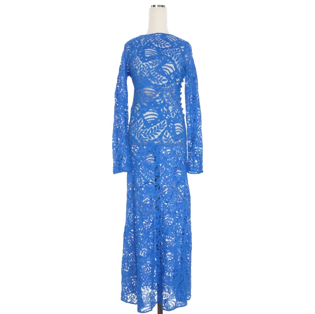 タグ付き　MARNI ロング　ワンピース　レーヨン　ネイビー 中古・古着通販】MARNI (マルニ) ノースリーブワンピース