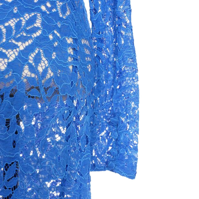 【美品】マルニ　MARNI ワンピース　クルーネック　Aライン　青　ブルー ☆ヤク風クルーネックワンピースB | おしゃれな大人レディース