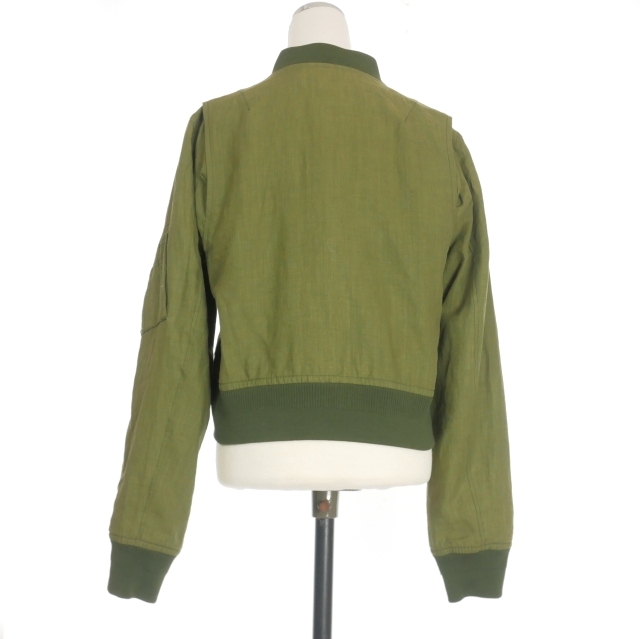 ヨシヨ YOSHIYO リネン ジャケット ブルゾン MA-1 ジップアップ 4  