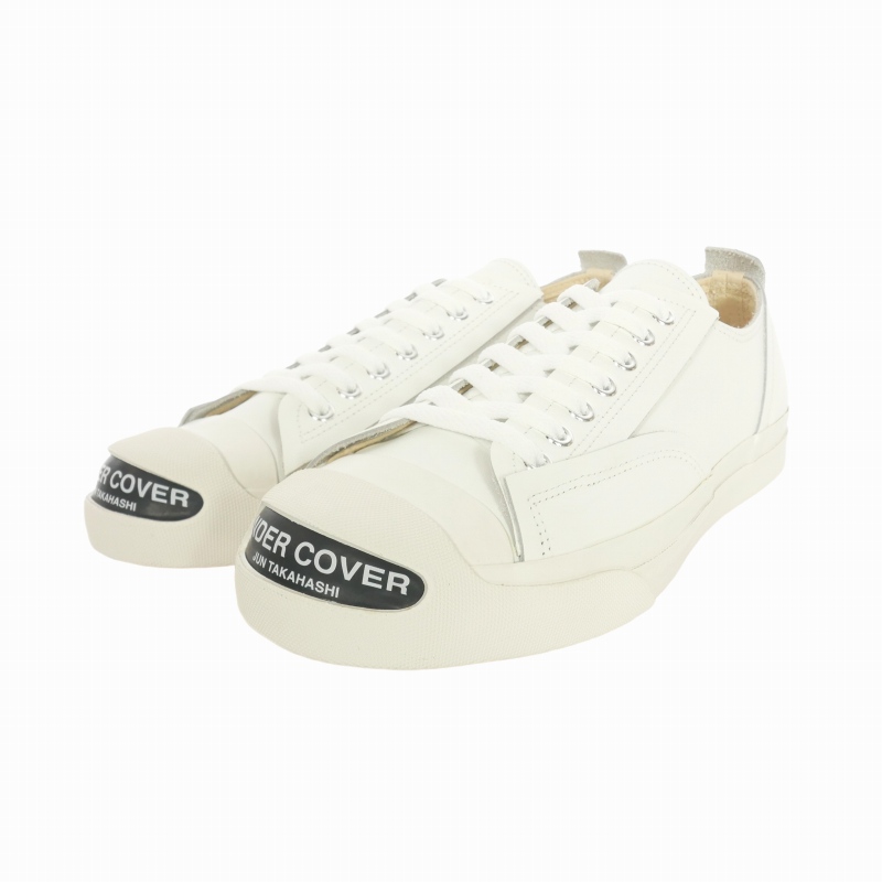 未使用品 アンダーカバー UNDERCOVER 24AW TOE LOGO LEATHER SNEAKERS 
