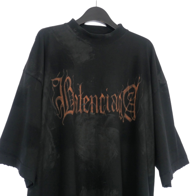 バレンシアガ BALENCIAGA 23AW Heavy Metal Logo T-Shirt
